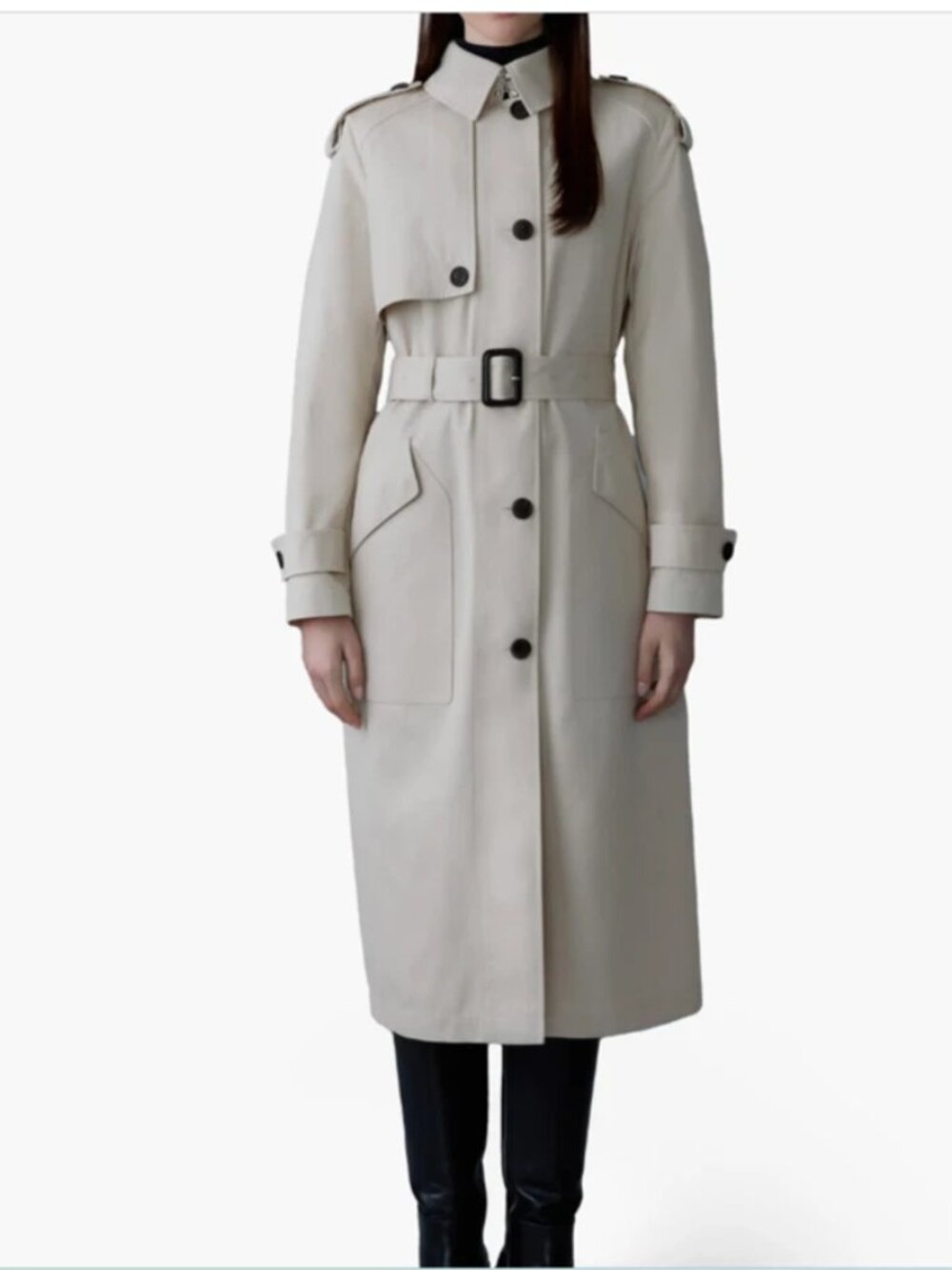Mackage Akili Water Repellent Trench Coat